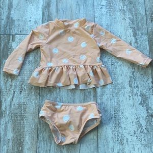 Peach Bubbles Jessica Simpson Baby girl swim 12 M